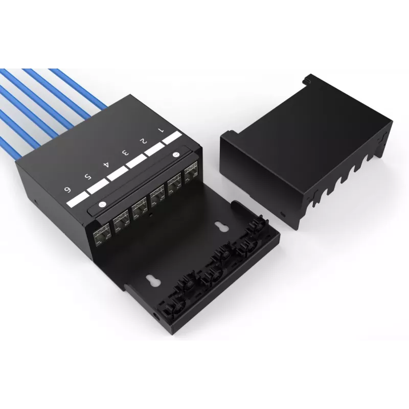 DIGITUS Consolidation Point Box - 6 ports Keystone moduļi ar viedo kabeļu pārvaldību
