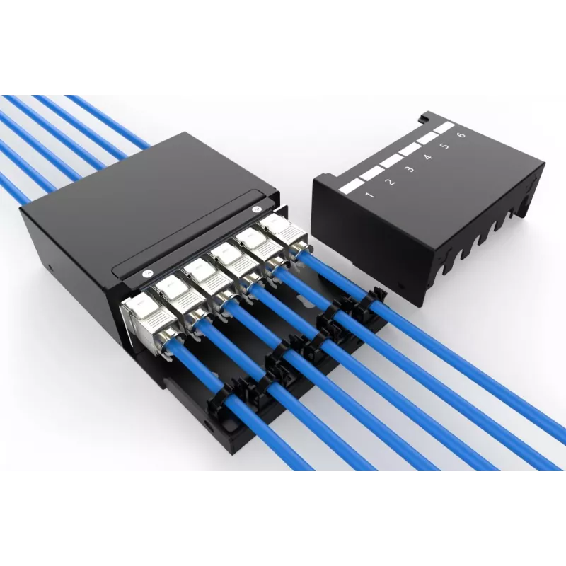DIGITUS Consolidation Point Box - 6 ports Keystone moduļi ar viedo kabeļu pārvaldību