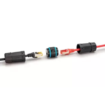 Tīkla kabelis Digitus DN-93905-OD RJ45 uz RJ45 CAT 6A 1m Melns