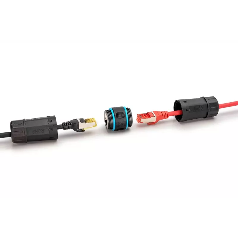 Tīkla kabelis Digitus DN-93905-OD RJ45 uz RJ45 CAT 6A 1m Melns