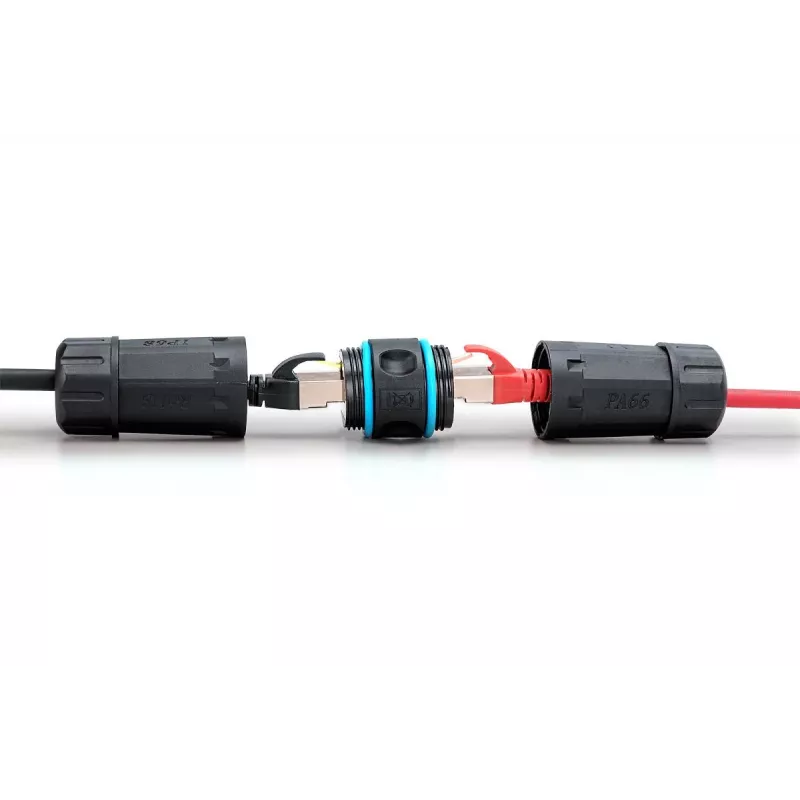 Tīkla kabelis Digitus DN-93905-OD RJ45 uz RJ45 CAT 6A 1m Melns