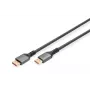 DIGITUS PREMIUM DisplayPort 2.1 savienojuma kabelis - V/V 1m 16K UHD 80G Alumīnija korpuss