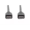 DIGITUS HDMI Ultra High Speed savienojuma kabelis, tips A vīr./vīr., 2 m ar Ethernet, UHD 8K 60p, melns