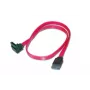 DIGITUS SATA savienojuma kabelis, L-veida F/F, 50 cm 90° L-veida leņķa - taisns, SATA II/III sarkans