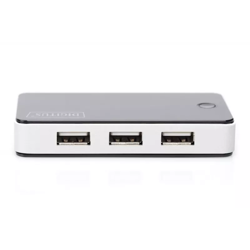 DIGITUS USB 2.0 7 portu centrmezgls, melns (da-70222)