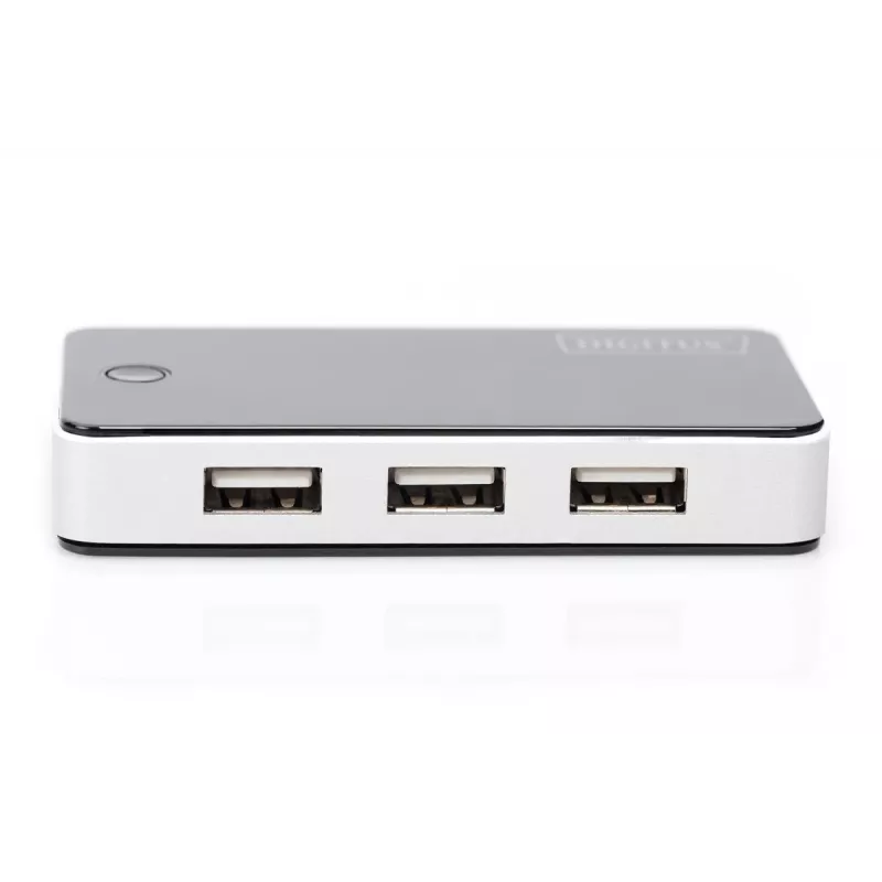 DIGITUS USB 2.0 7 portu centrmezgls, melns (da-70222)
