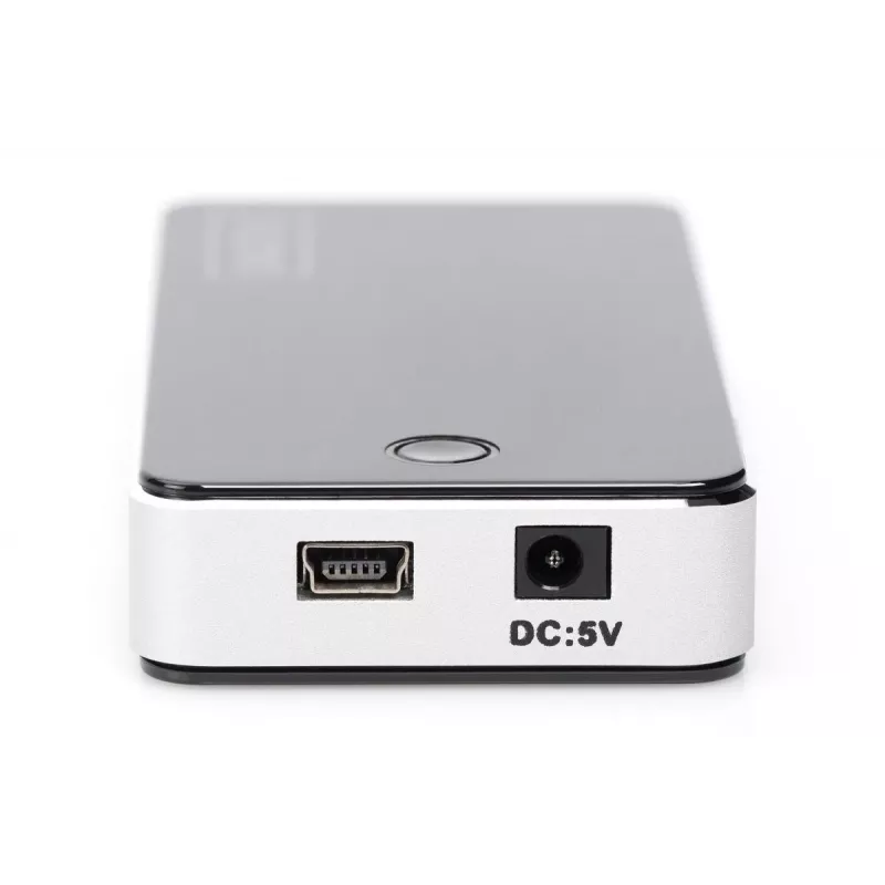 DIGITUS USB 2.0 7 portu centrmezgls, melns (da-70222)
