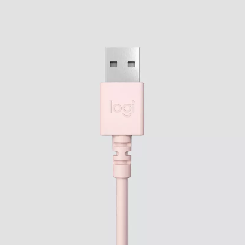 LOGITECH Austiņas - H390 - USB-A - Rozā