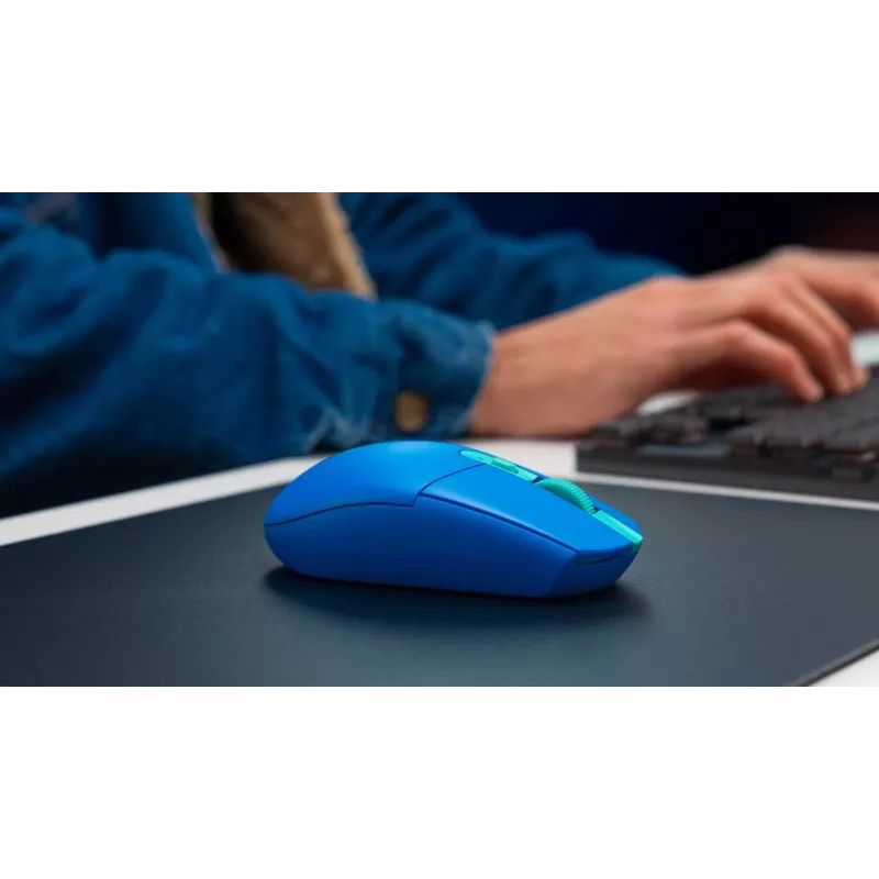 LOGITECH G305 Lightspeed bezvadu spēļu pele zilā krāsā Ewr2