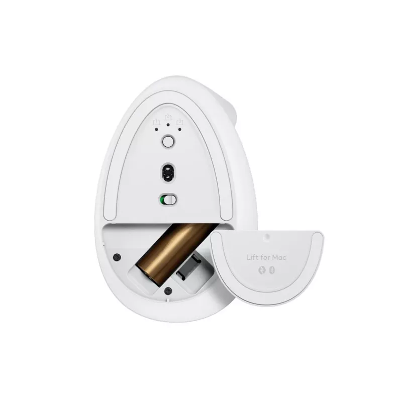LOGITECH Lift for Mac vertikālā ergonomiskā pele - balti pelēka - EMEA