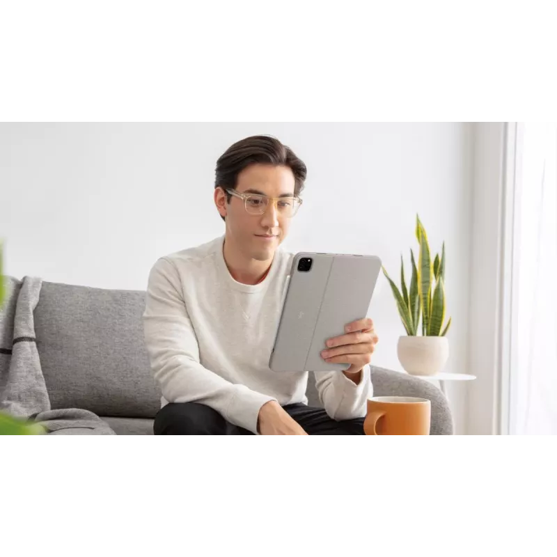 LOGITECH Combo Touch - Smilšu krāsa iPad Pro 11 collām (1., 2., 3. paaudze) - vācu - Qwertz