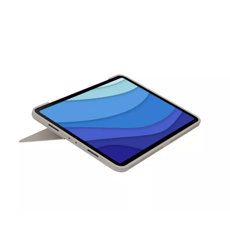 LOGITECH Combo Touch - Smilšu krāsa iPad Pro 11 collām (1., 2., 3. paaudze) - vācu - Qwertz