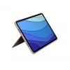 LOGITECH Combo Touch - Smilšu krāsa iPad Pro 11 collām (1., 2., 3. paaudze) - vācu - Qwertz