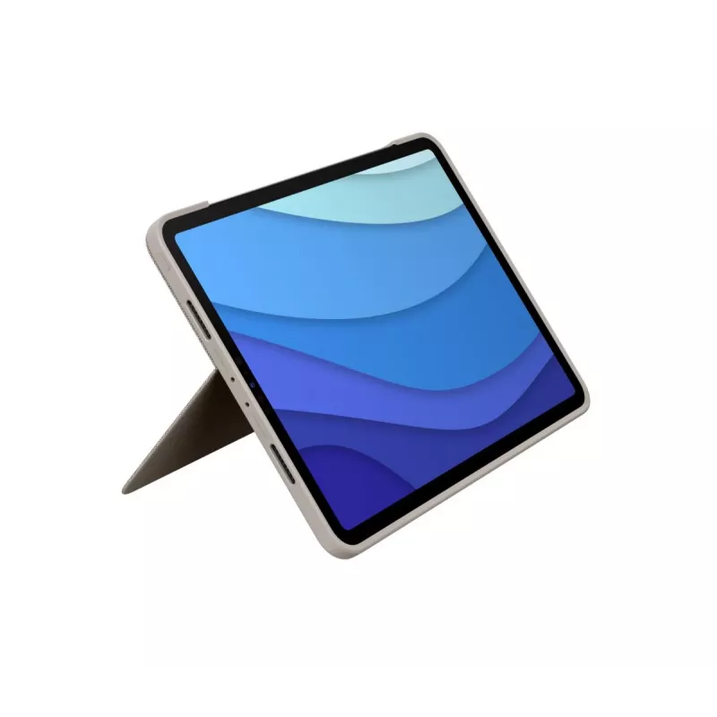LOGITECH Combo Touch - Smilšu krāsa iPad Pro 11 collām (1., 2., 3. paaudze) - vācu - Qwertz