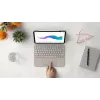 LOGITECH Combo Touch - Smilšu krāsa iPad Pro 11 collām (1., 2., 3. paaudze) - vācu - Qwertz