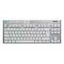 LOGITECH G915 X Lightspeed TKL bezvadu zema profila spēļu tastatūra balta taustes - Qwertz Deutsch