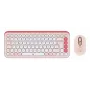 LOGITECH Bezvadu komplekts - Pop Icon - Rozā un baltā krāsā Qwertz vācu