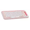 LOGITECH Bezvadu komplekts - Pop Icon - Rozā un baltā krāsā Qwertz vācu