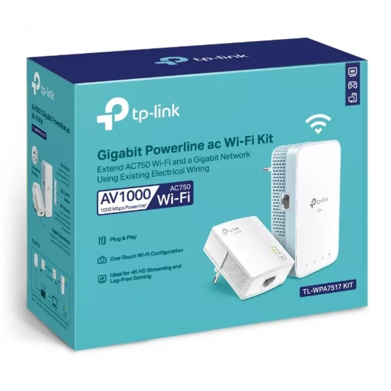 TP-Link TL-WPA7519 KIT 1000 Mbit/s Ethernet LAN Wi-Fi balta 2 gab.