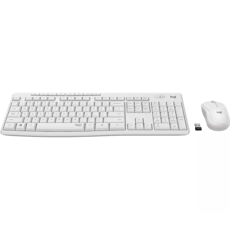 LOGITECH Mk295 Silent Wireless Combo Off balta Qwertzu Hun
