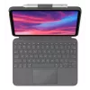 LOGITECH Combo Touch iPad (10. paaudzei) - Oxford pelēka - Swiss Qwertz