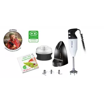 UNOLD ESGE 99205 Edition Petticoat iegremdējamais blenderis, 180 W, 2 ātrumi, melns/balts