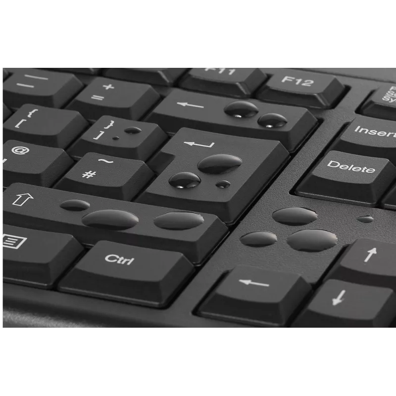 Kensington K75562DE, bezvadu, RF Wireless, membrānas, QWERTZ, melns, pele iekļauta