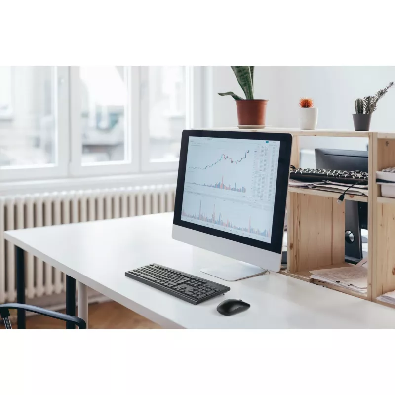Kensington K75562DE, bezvadu, RF Wireless, membrānas, QWERTZ, melns, pele iekļauta
