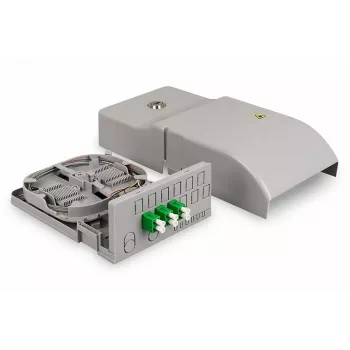 DIGITUS Ftth Mājas Sadales Bloks. 3x LC/APC Duplex OS2. IP54. Savienošanai gatavs