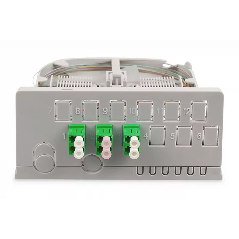 DIGITUS Ftth Mājas Sadales Bloks. 3x LC/APC Duplex OS2. IP54. Savienošanai gatavs