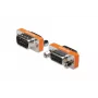 DIGITUS Zero Modem adapter, D-Sub9 metāla korpuss, vīrišķais/sieviešu, ar sešstūra skrūvēm