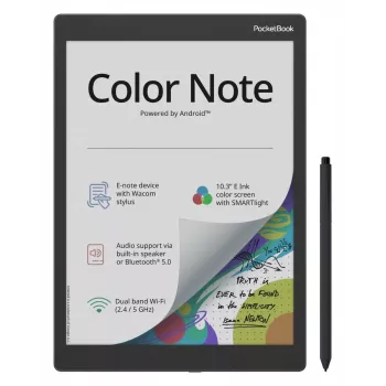 E-grāmatu lasītājs PocketBook Color Note 32GB Wi-Fi 10,3 collu E Ink Kaleido