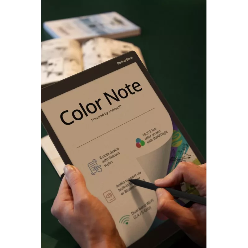 E-grāmatu lasītājs PocketBook Color Note 32GB Wi-Fi 10,3 collu E Ink Kaleido