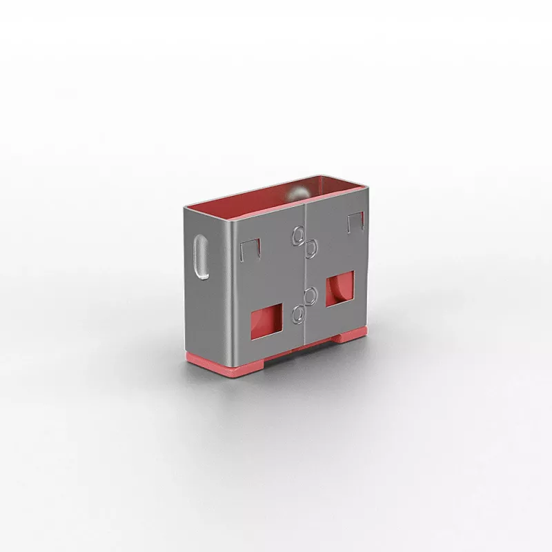 Lindy USB Port Blocker (bez atslēgas) - 10 gab. iepakojumā, Rozā, Portu bloķētājs, USB Type-A, Rozā, Akrilnitrila butadiēna stirols (ABS), 10 gab., Polietilēna maisiņš
