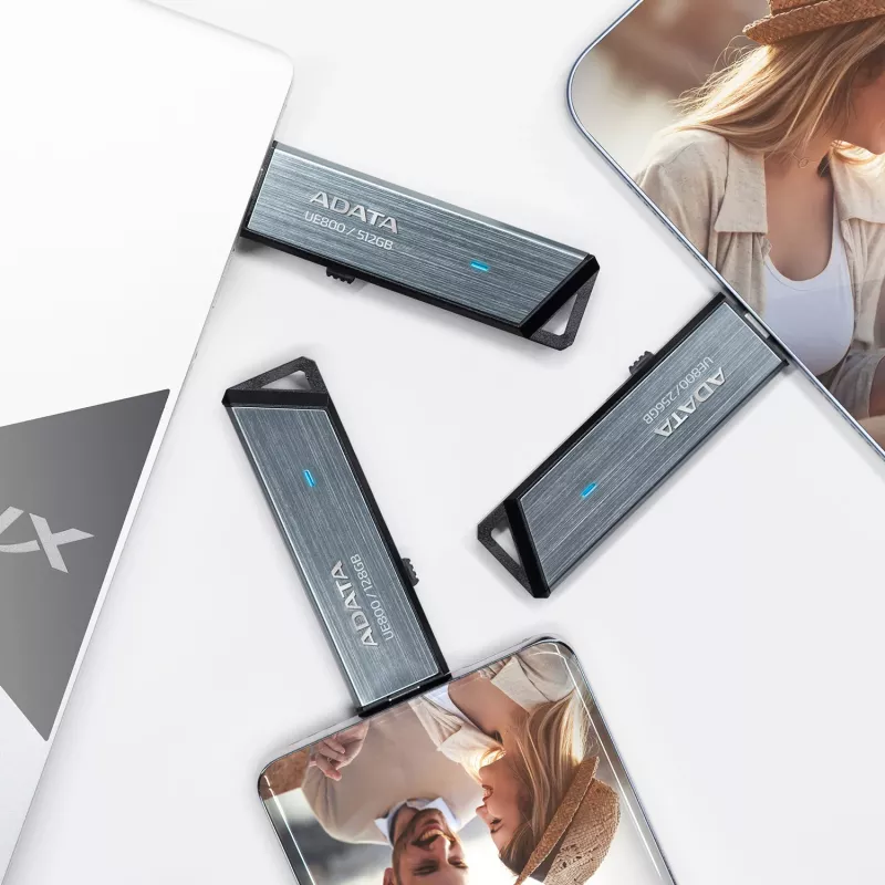 ADATA AELI-UE800-2T-CSG USB zibatmiņa 2 TB USB Type-C 3.2 Gen 2 (3.1 Gen 2) Sudraba
