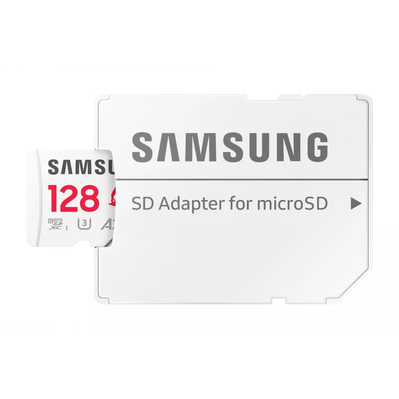 MicroSDXC atmiņas karte Samsung MB-MD128S, 128 GB, UHS-I, 10. klase, U3, lasīšana līdz 180 MB/s, rakstīšana 130 MB/s