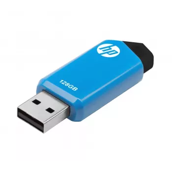 HP v150w USB zibatmiņa 128 GB USB Type-A 2.0 Melna, Zila