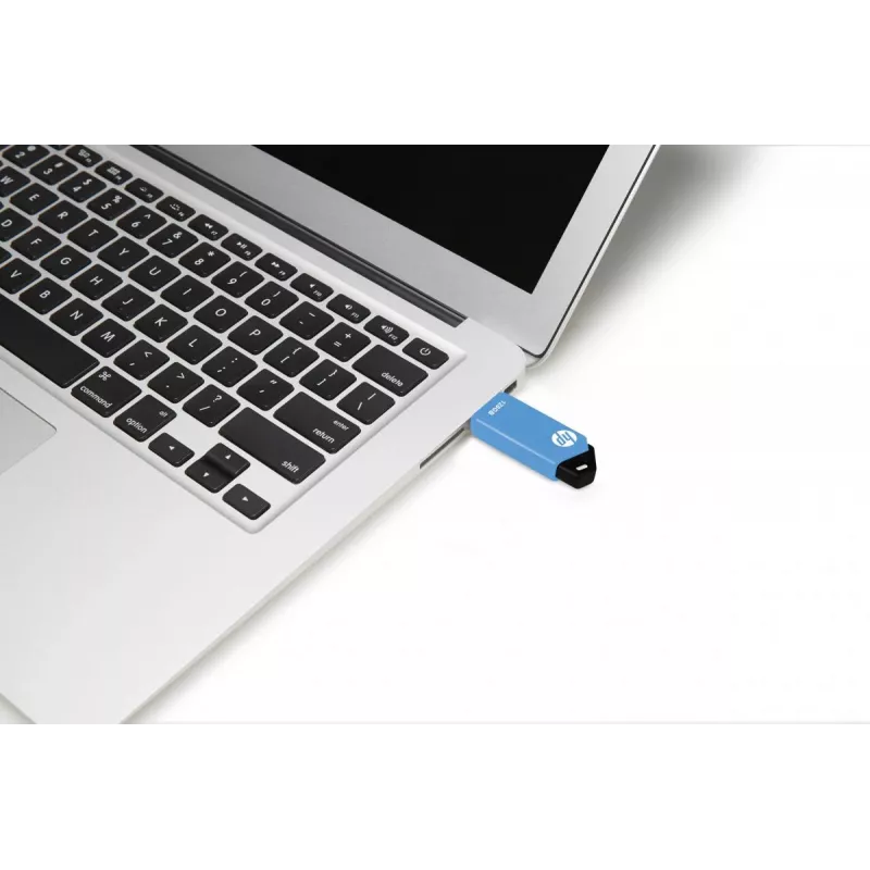 HP v150w USB zibatmiņa 128 GB USB Type-A 2.0 Melna, Zila