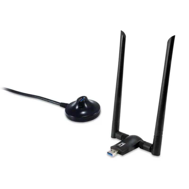 LevelOne AC1200 Divjoslu Bezvadu USB Tīkla Adapteris, 1-13 Kanāls