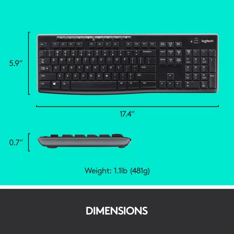 LOGITECH Wireless Desktop Mk270 - Qwertzu Swiss-Lux-lux