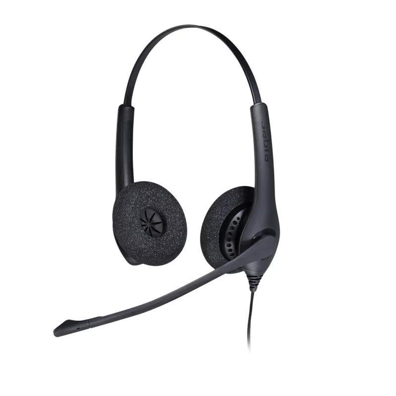 Jabra BIZ 1500 Duo QD EMEA, vadu, biroja/zvanu centram, 20 - 4500 Hz, 74 g, austiņas, melna