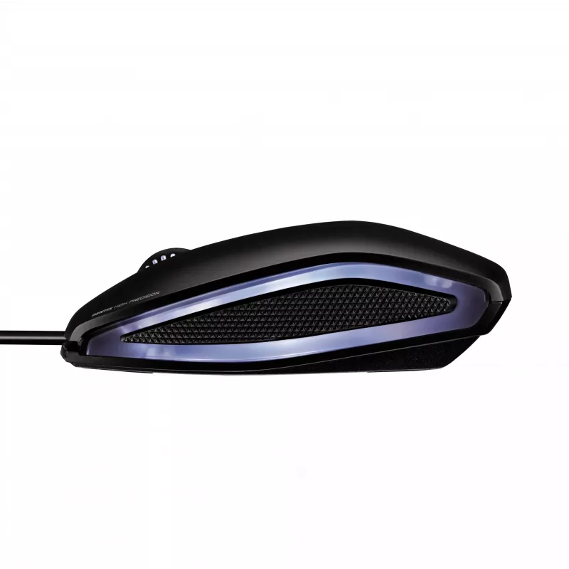 CHERRY GENTIX VADĪTA IZGAISMOTA PELE, Melna, USB, Abpusēja, Optiskā, USB Type-A, 1000 DPI, Melna