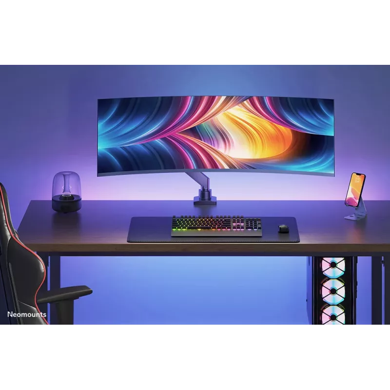 Neomounts NM-D775BLACKPLUS Monitora roka 10-49 collas - gāzes atspere - Topfix - 180°-stop