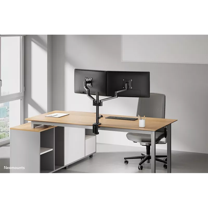 Monitora roka Neomounts DS60-425BL2 17-27 collas - vietu taupoša
