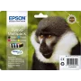 Epson Monkey Multipack 4-colours T0895 DURABrite Ultra Ink, Melns, ciāna, fuksīna, dzeltena, 5.8 ml, 3.5 ml, 1 gab., Multi pack