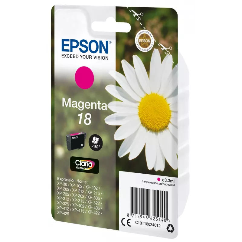 Epson Daisy Singlepack Magenta 18 Claria Home Ink
