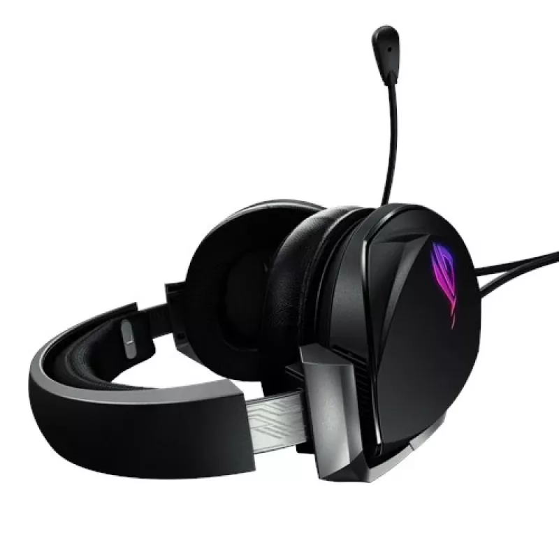 ASUS ROG Theta 7.1 austiņas ar vadu, galvas stīpa, spēlēm, USB Type-C, melnas