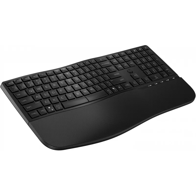 HP 685 Comfort Dual-Mode tastatūra, QWERTY, pilna izmēra (100%), bezvadu, RF bezvadu + Bluetooth, membrānas, QWERTY, melna