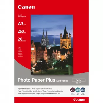 Canon SG-201 daļēji spīdīgs foto papīrs Plus A3 - 20 loksnes, 260 g/m², A3 (297 x 420 mm)