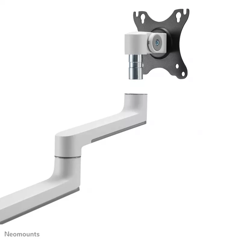 Neomounts DS60-425WH1 Monitora roka 17-27 collas - vietu taupoša, Clamp/Grommet, 8 kg, 43,2 cm (17 collas), 68,6 cm (27 collas), 100 x 100 mm, Balta